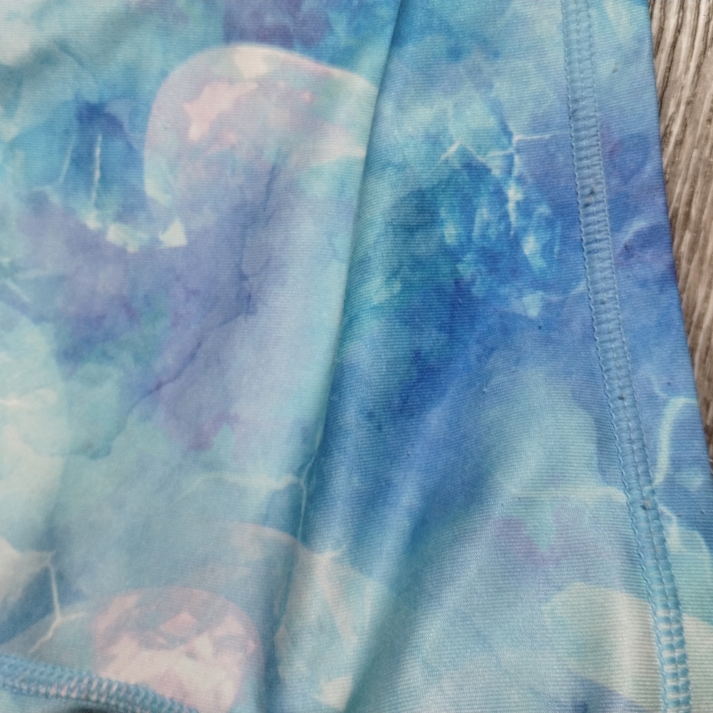 90 Degree By Reflex Girl Blue Dance Yoga Workout Gymnastics athletic Shorts M/10 - Picture 15 of 15